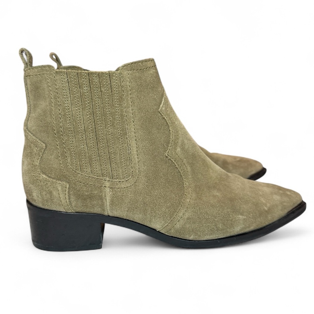 Marc Fisher Olive Ankle Boots